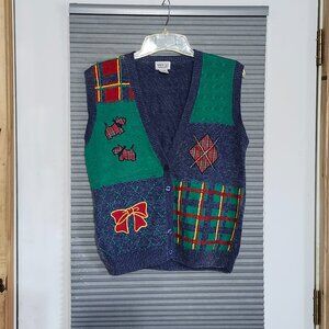 Napa Valley Christmas womans cardigan vest  size M